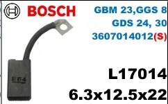 6.3x12.5x22  (S) L17014 GBM 23,GGS 8 GDS 24, 30 3607014012(S)