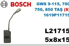 5x8x15 L21715  GWS 9-115, 700 750, 850 TAŞ (S) 1619P11715 