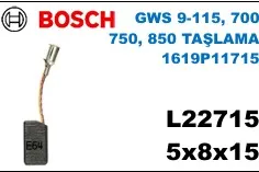 5x8x15 L22715 GWS 9-115, 700  750, 850 TAŞLAMA  1619P11715 