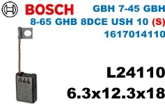 6.3x12.3x18 (S) L24110 GBH 7-45 GBH  8-65 GHB 8DCE USH 10 (S)  1617014110