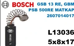 5x8x17 L13036 GSB13RE GBM PSB500RE matkap 2607014017