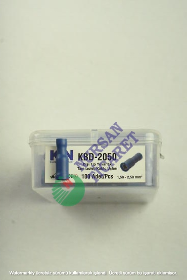 NRS 473 KBD 2050 (1,50-2,50) DİŞİ TİP YUVARLAK İZOLELİ KABLO UCU 100 ADET