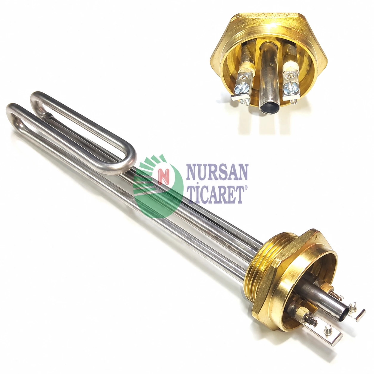 1-1/2 İNÇ Pot Isıtıcı 220 V 8,5 Ø Cr-Ni 1500W (24CM) / 2000 W (27 cm) / 2500 W (26 cm) / 3000 W (35 cm) / 3500 W (35 cm)