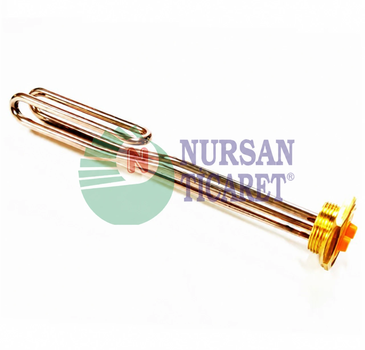 1-1/4 İNÇ Güneş Enerji Rezistansı 30 cm 2000 W 220 V  8,5 Ø Cr-Ni (Kıvrık) 200W 220V / 2000W 220V