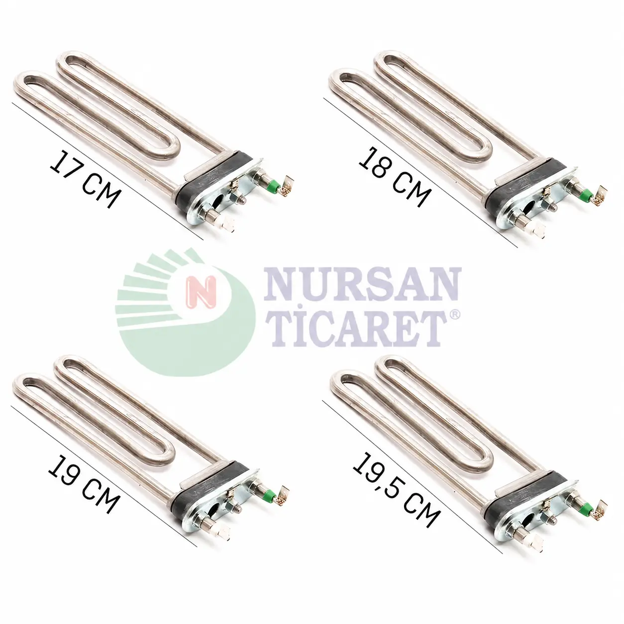 ÇAMAŞIR MAKİNASI REZİSTANSI DELİKLİ 220V 8,5Q CR-Nİ (DELİKLİ) 1700 W (17 CM) / 1800 W (18 CM) / 1900 W (19 CM) / 1950 W (19,5 CM ) 