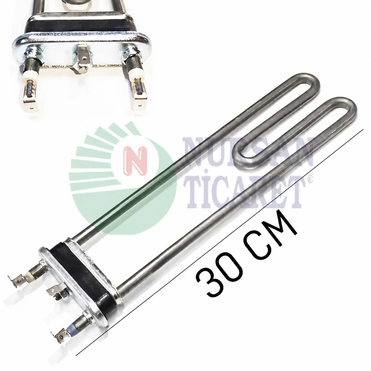 ÇAMAŞIR MAK.REZİSTANSI 220V 8,5Q CR-Nİ 3000 W 30 CM 