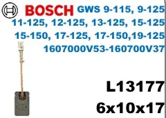 6x10x17 L13177 GWS 9-115, 9-125 11-125 12-125 13-125 15-125 15-150 17-12 17-150 19-125 16070000V53 160700V37