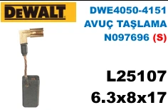 6.3x8x17 (S) L25107 DWE4050-4151 AVUÇ TAŞLAMA N097696 (S)