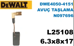 6.3x8x17 L25108 DWE4050-4151 AVUÇ TAŞLAMA N097696 